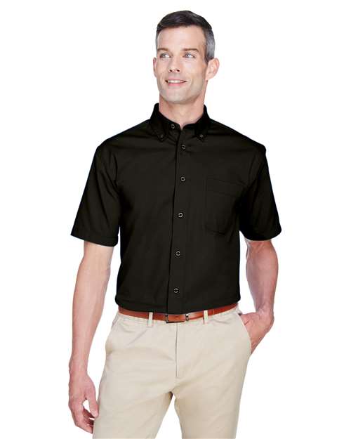 Harriton Men's Easy Blend™ Twill Dress Shirt with Stain-Release