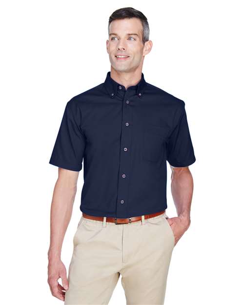 Harriton Men's Easy Blend™ Twill Dress Shirt with Stain-Release