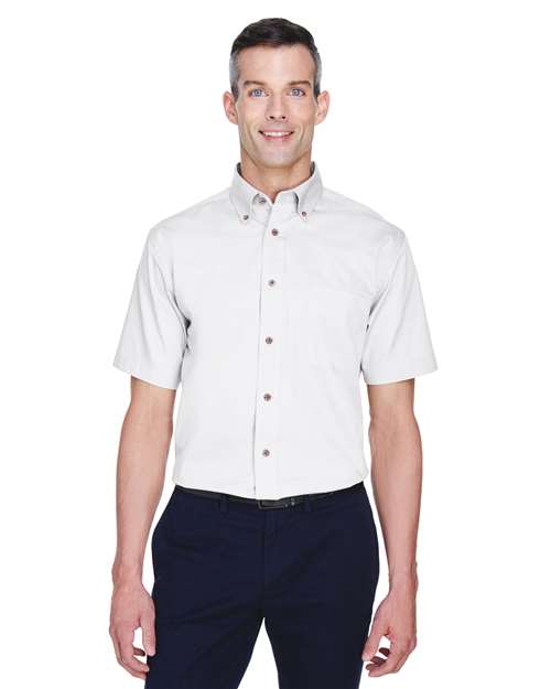Harriton Men's Easy Blend™ Twill Dress Shirt with Stain-Release
