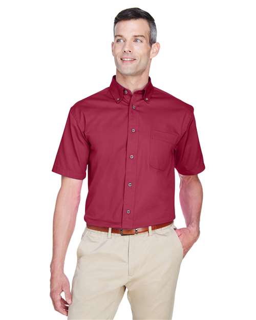Harriton Men's Easy Blend™ Twill Dress Shirt with Stain-Release