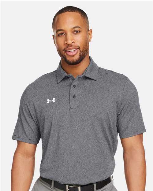Under Armour Men's Destin Drive "UA Playoff Team Stripe" Performance Polo