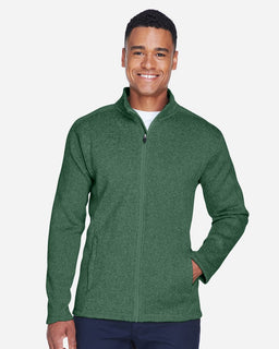 Devon & Jones Men's Bristol Full-Zip Sweater Fleece Jacket