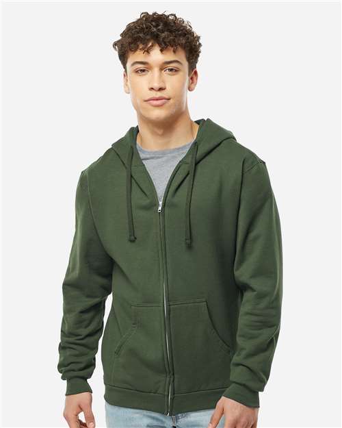 Tultex Unisex Full-Zip Hooded Sweatshirt