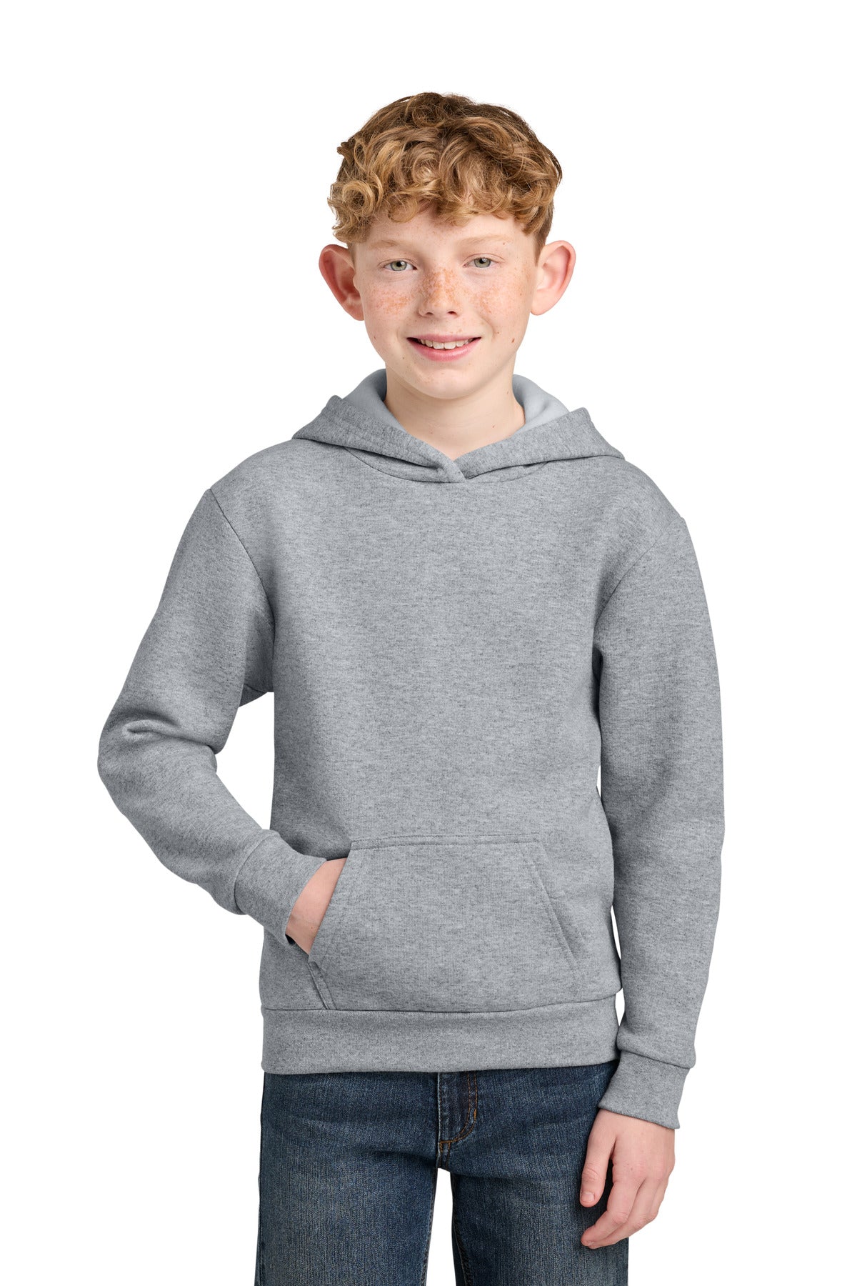 Port & Co Youth Easy Fleece Pullover Hooded Sweatshirt PC68YH
