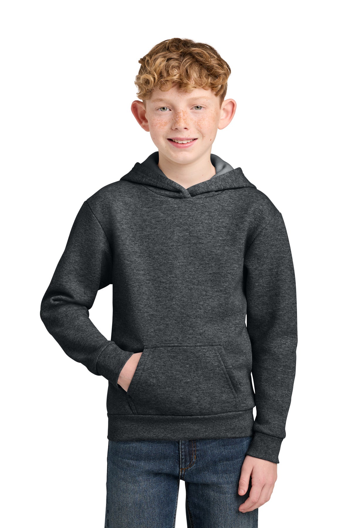 Port & Co Youth Easy Fleece Pullover Hooded Sweatshirt PC68YH
