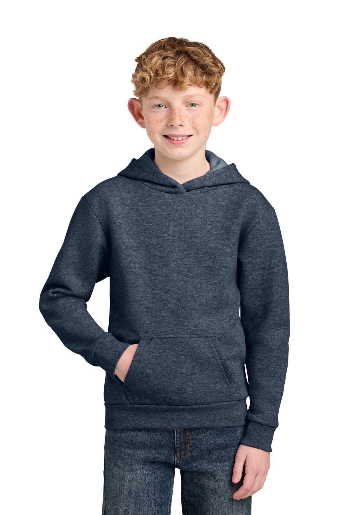 Port & Co Youth Easy Fleece Pullover Hooded Sweatshirt PC68YH