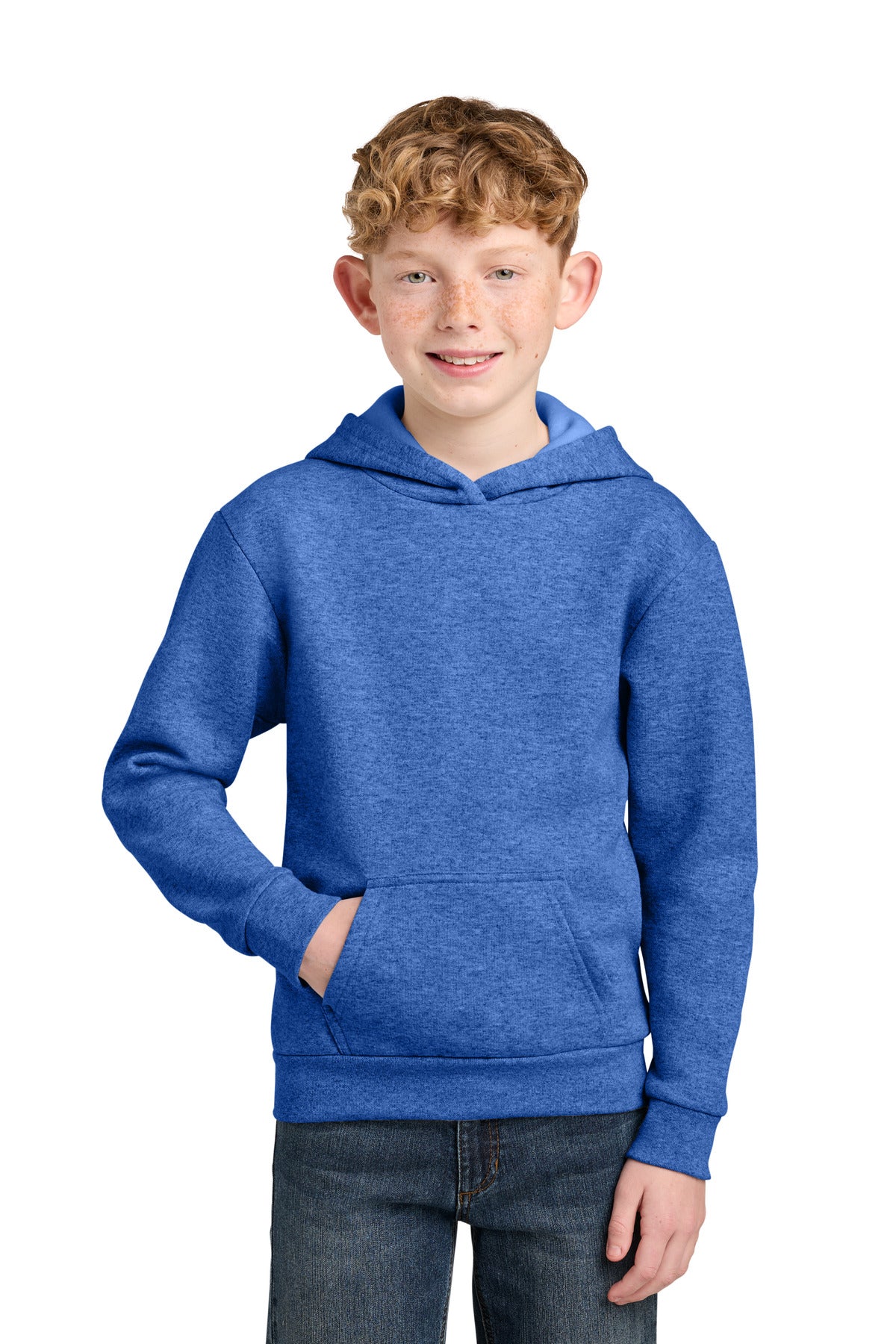 Port & Co Youth Easy Fleece Pullover Hooded Sweatshirt PC68YH
