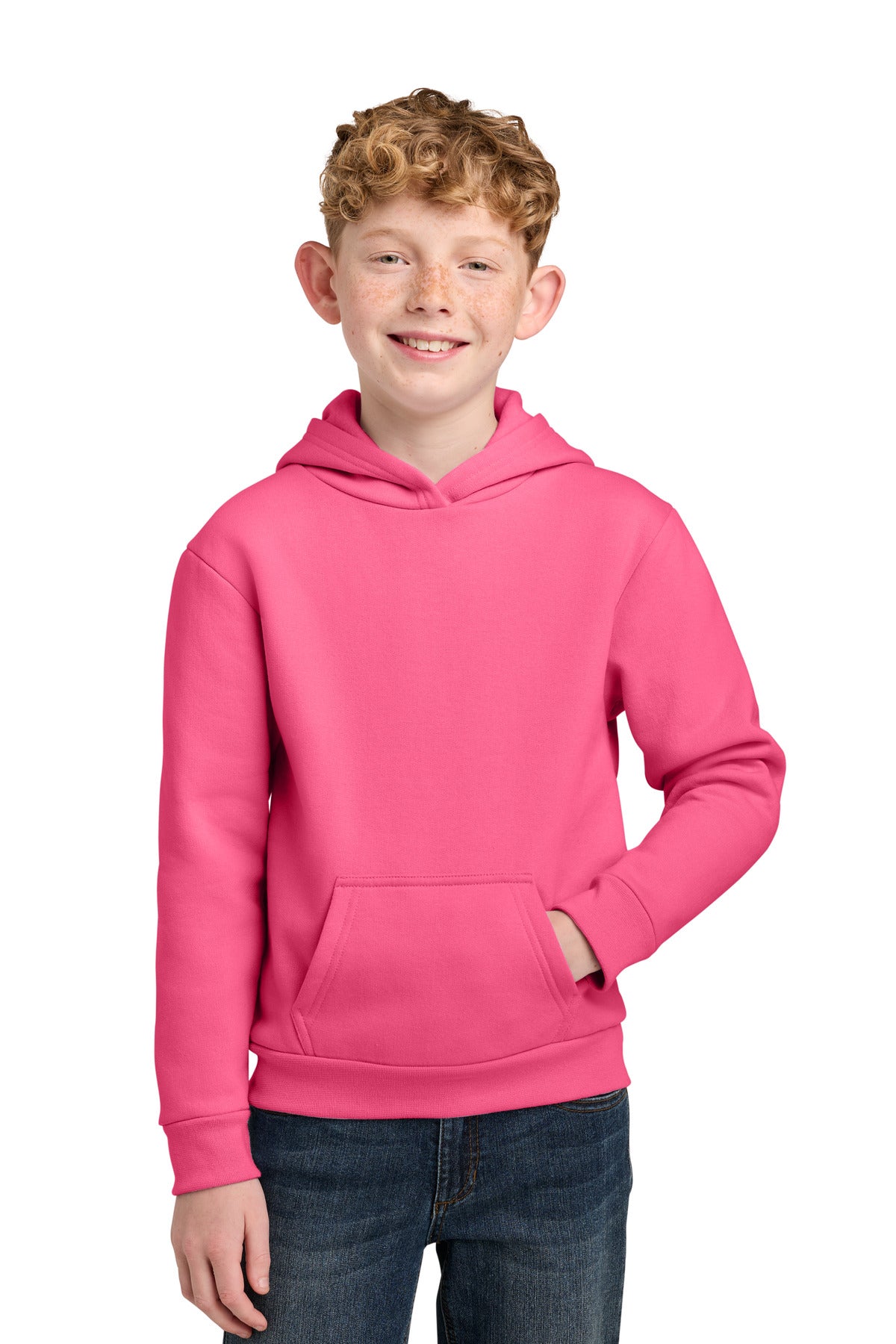 Port & Co Youth Easy Fleece Pullover Hooded Sweatshirt PC68YH