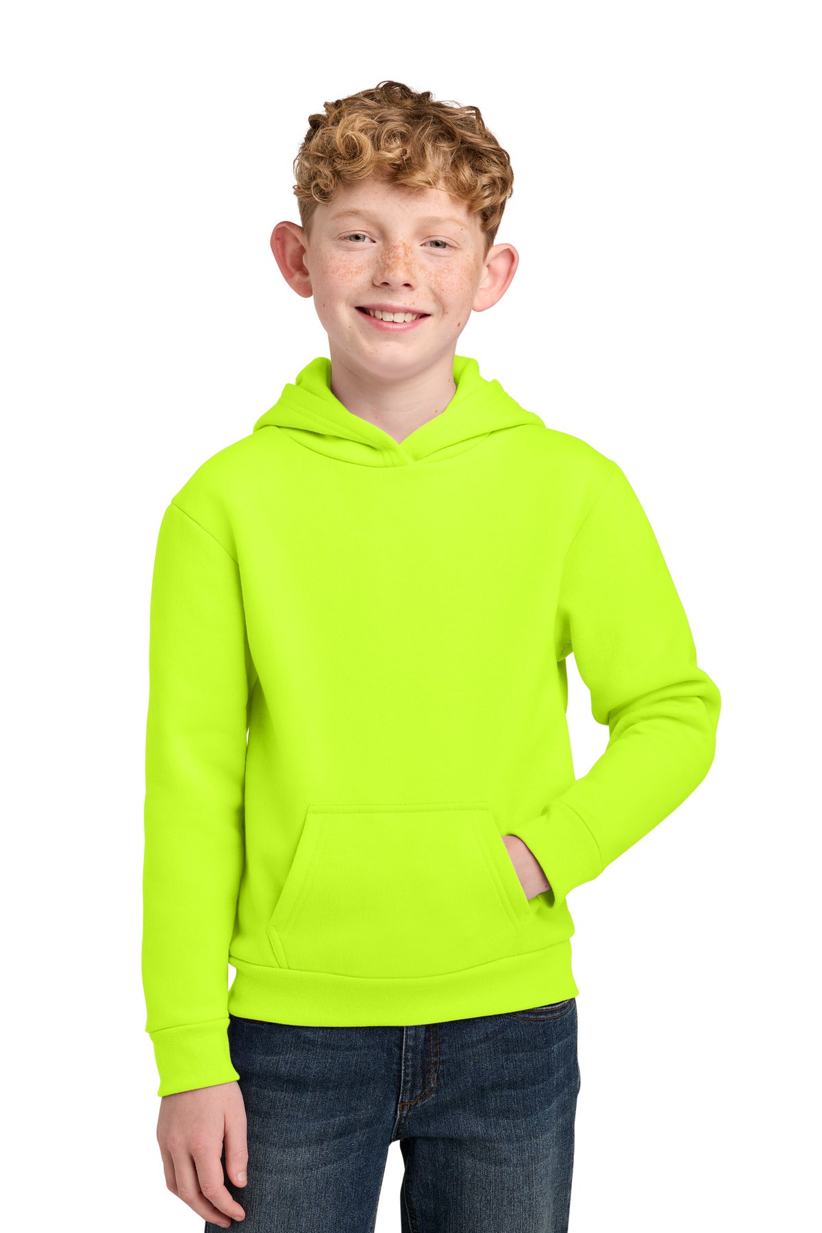 Port & Co Youth Easy Fleece Pullover Hooded Sweatshirt PC68YH