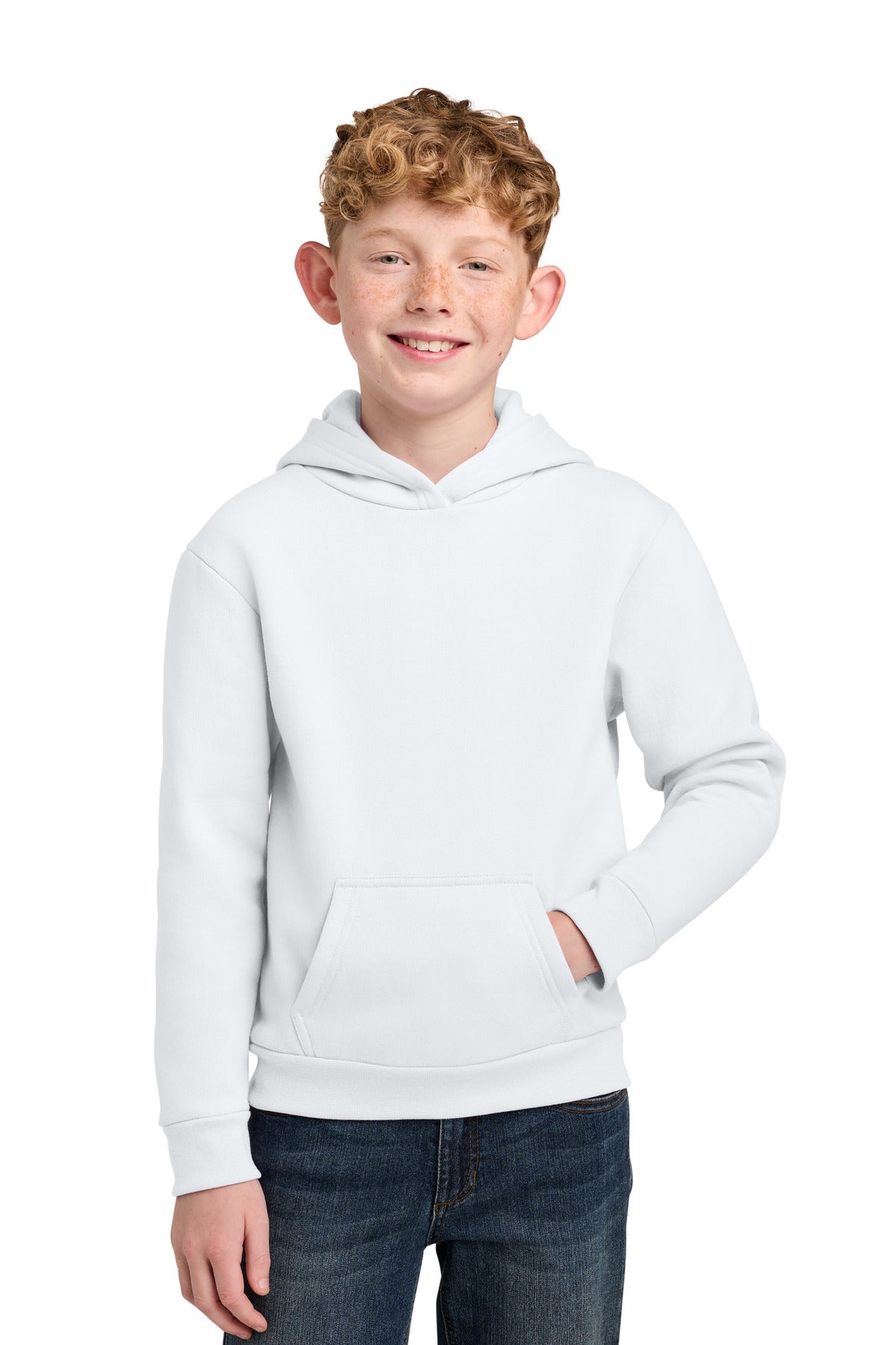 Port & Co Youth Easy Fleece Pullover Hooded Sweatshirt PC68YH