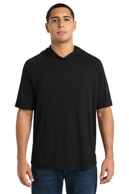 Sport-Tek PosiCharge Tri-Blend Wicking Short Sleeve Hoodie ST404