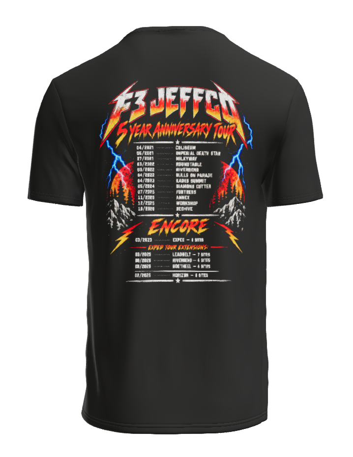 F3 JeffCo 5 Year Anniversary Tee