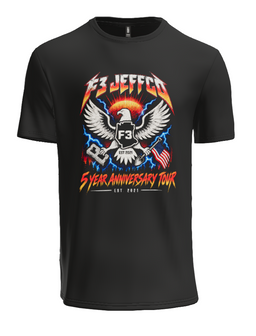 F3 JeffCo 5 Year Anniversary Tee