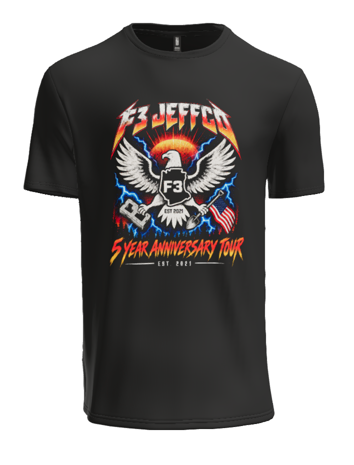 F3 JeffCo 5 Year Anniversary Tee